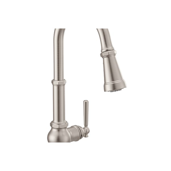 One-Handle Pulldown Kitchen Faucet Spot Resist Stainless